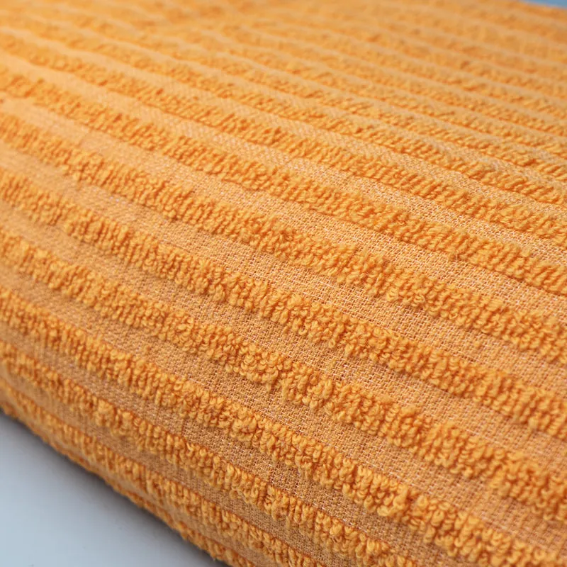 Micro Cotton LuxeDry Striped Bath Towel - Orange media 3