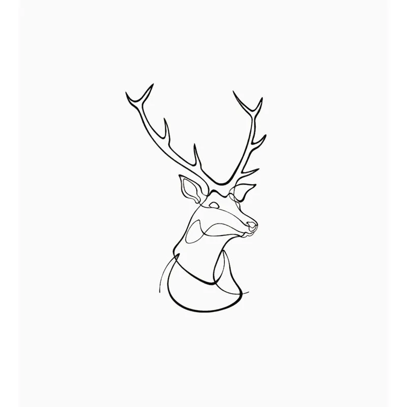 Reindeer Black Iron Wall Accent media 3