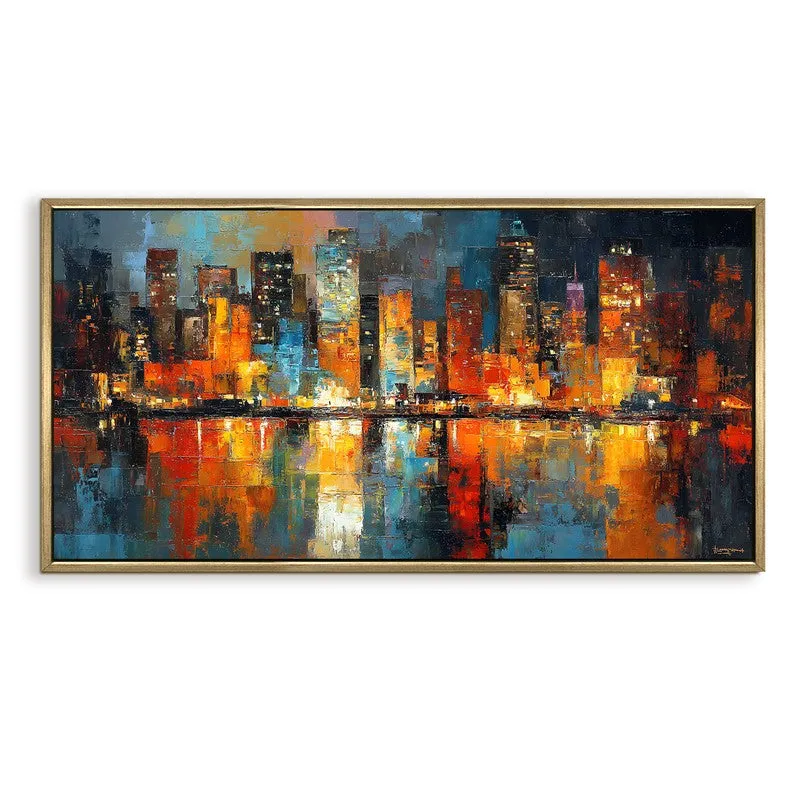 Metrolight Canvas Wall Painting With Frame media 3