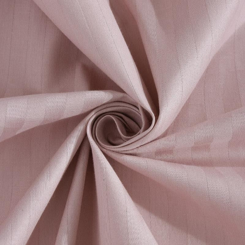 Royal Stripe Cotton Bedsheet (Cameo Rose) - 210 TC media 5