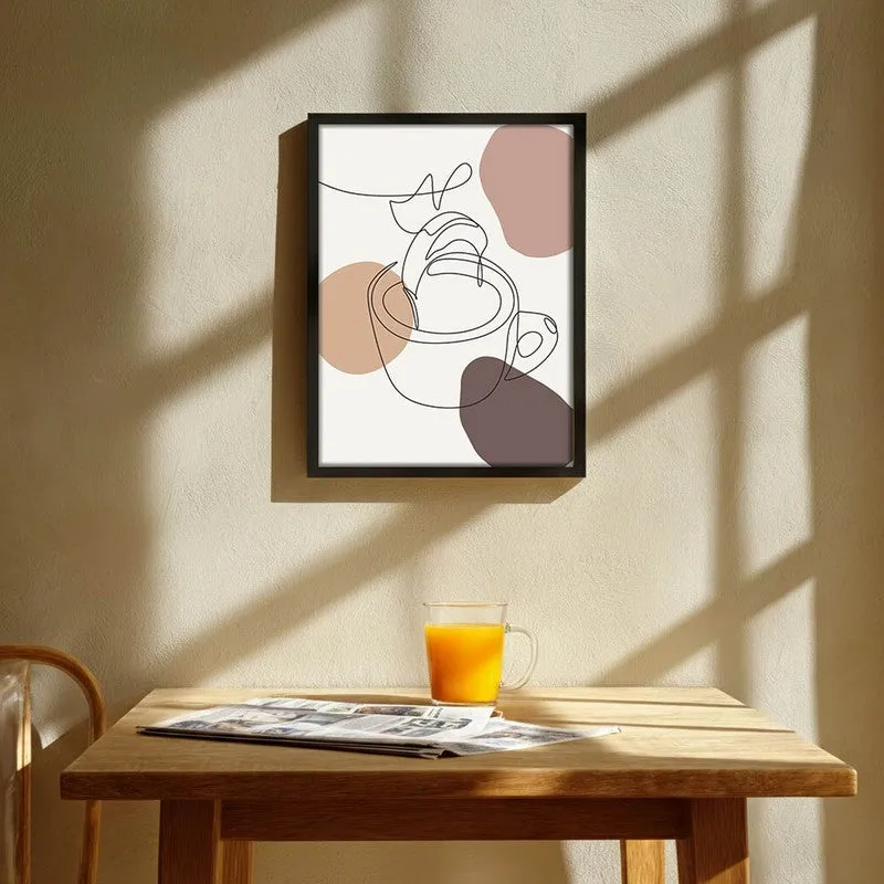 Caffeine Archival Canvas Wall Art - Black media 1