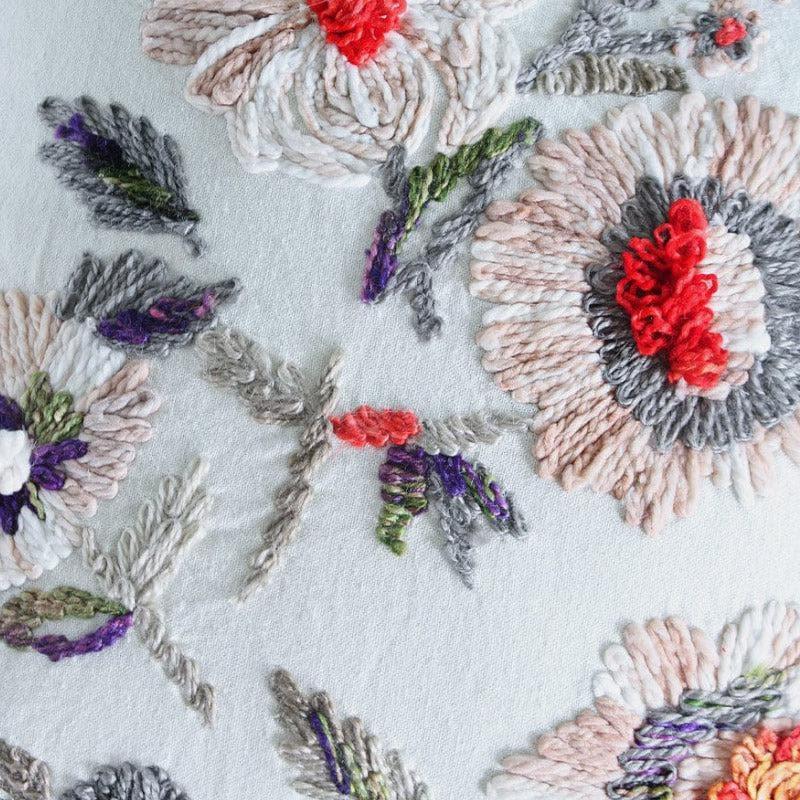 All In Bloom Embroidered Cushion Cover media 4