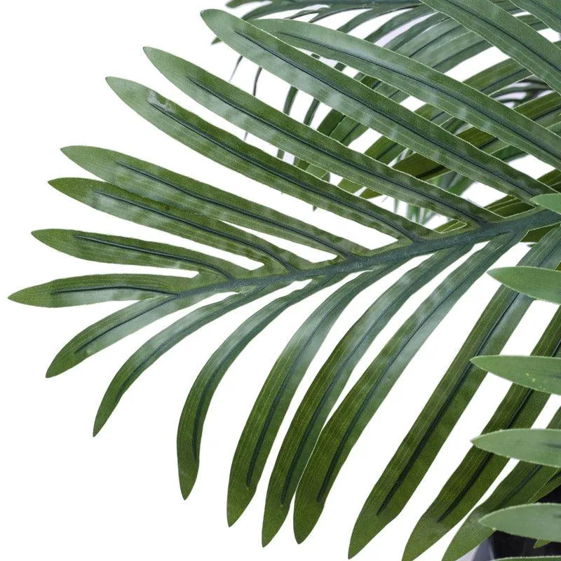 Artificial Areca Palm Plant With Black Plastic Pot - 3 Feet media 6