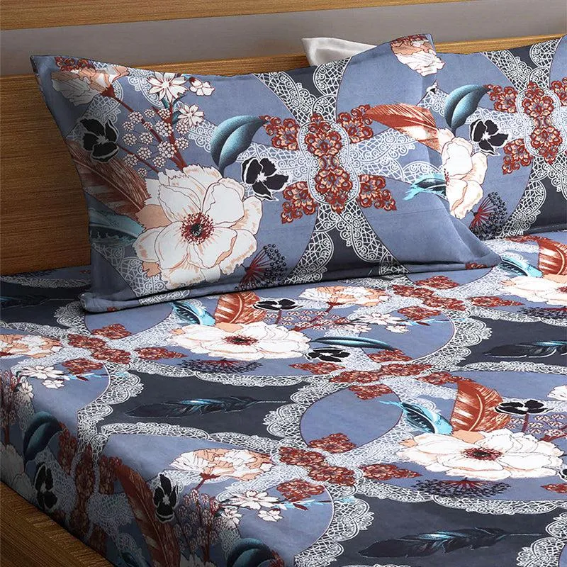 Casper Floral Bedsheet - 150 GSM media 4