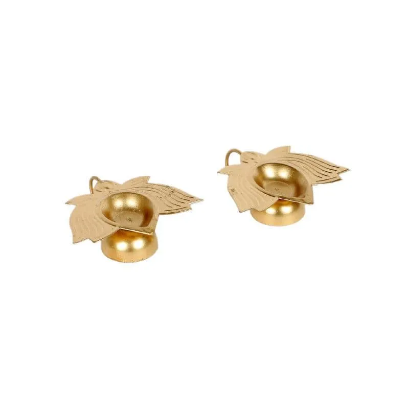 Glowleaf Iron Diyas - Set Of Two media 3