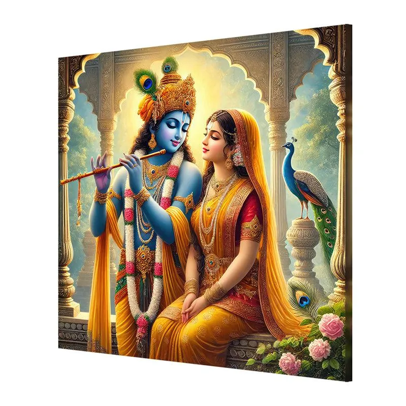 RadhaKrishn Wall Painting media 5