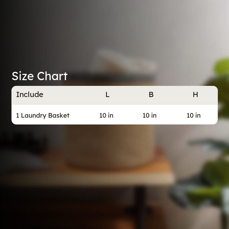 Ryna Natural Fiber Laundry Basket media 5