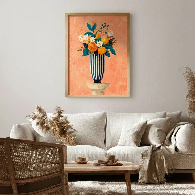 Aurelia Canvas Wall Painting With Brown Frame media 6