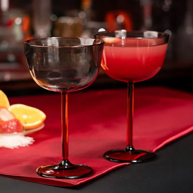 Ruby Radiance Wine Glasses(260 mL) - Set Of Two media 1