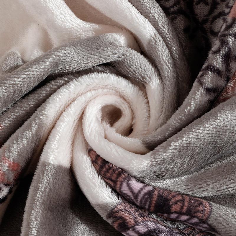 Paheli Geometric Fleece Bedsheet - 280 GSM media 5
