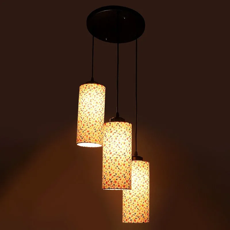 Cylentra Triple Metal Ceiling Lamp - Multicolor media 6