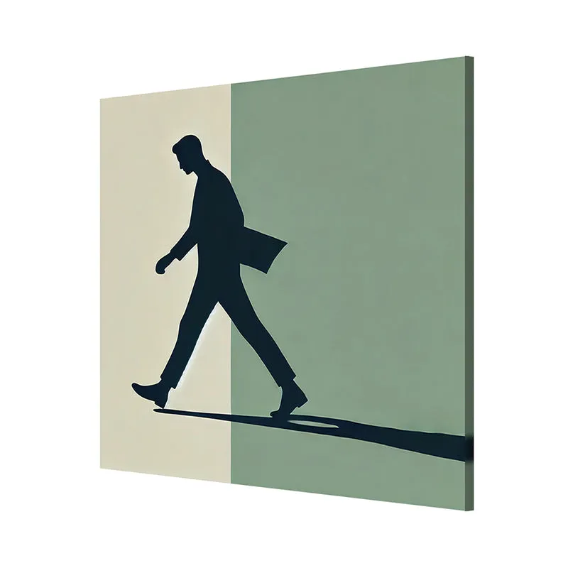 Walking Silhouette Wall Painting media 5
