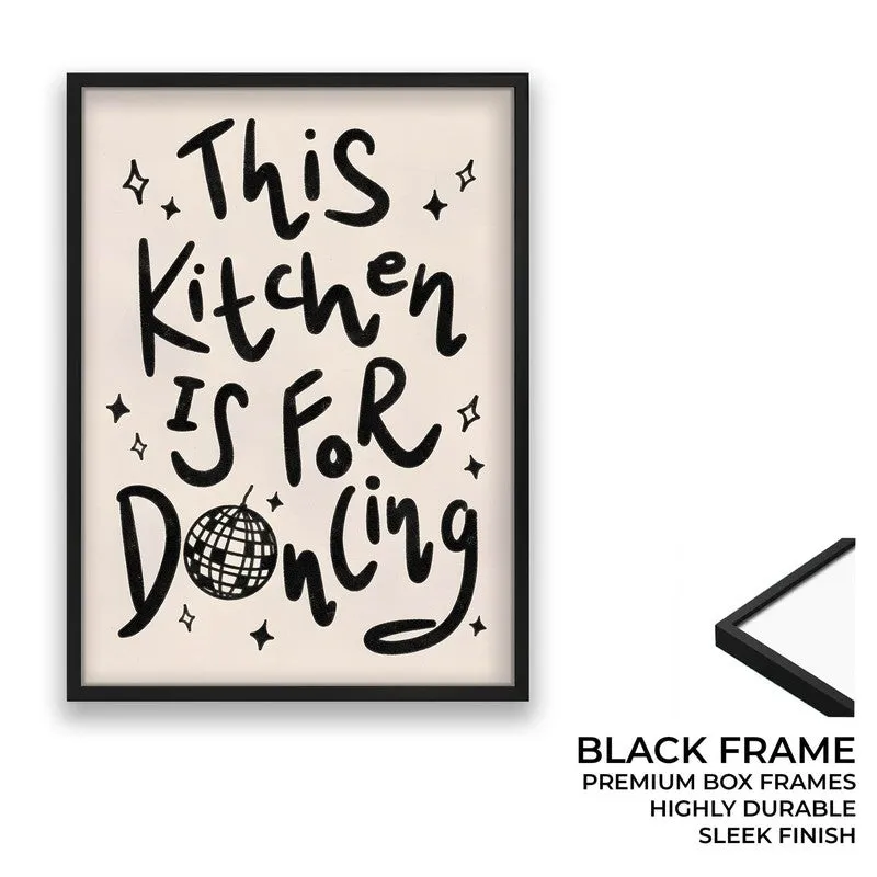 Kitchen Aura Archival Canvas Wall Art - Black media 8