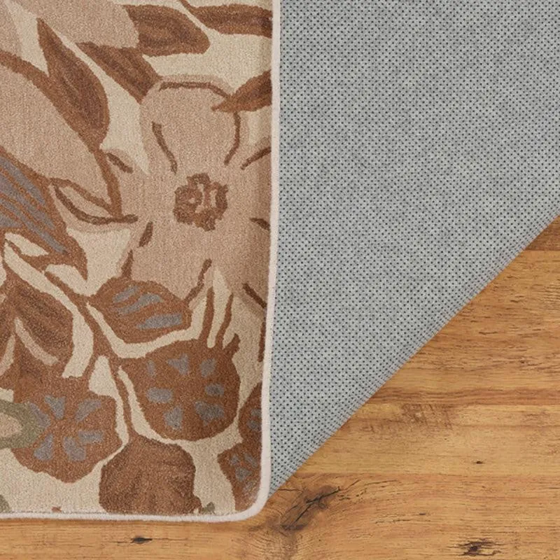 Palantir Hand Tufted Floral Wool & Nylon Carpet - Beige media 6