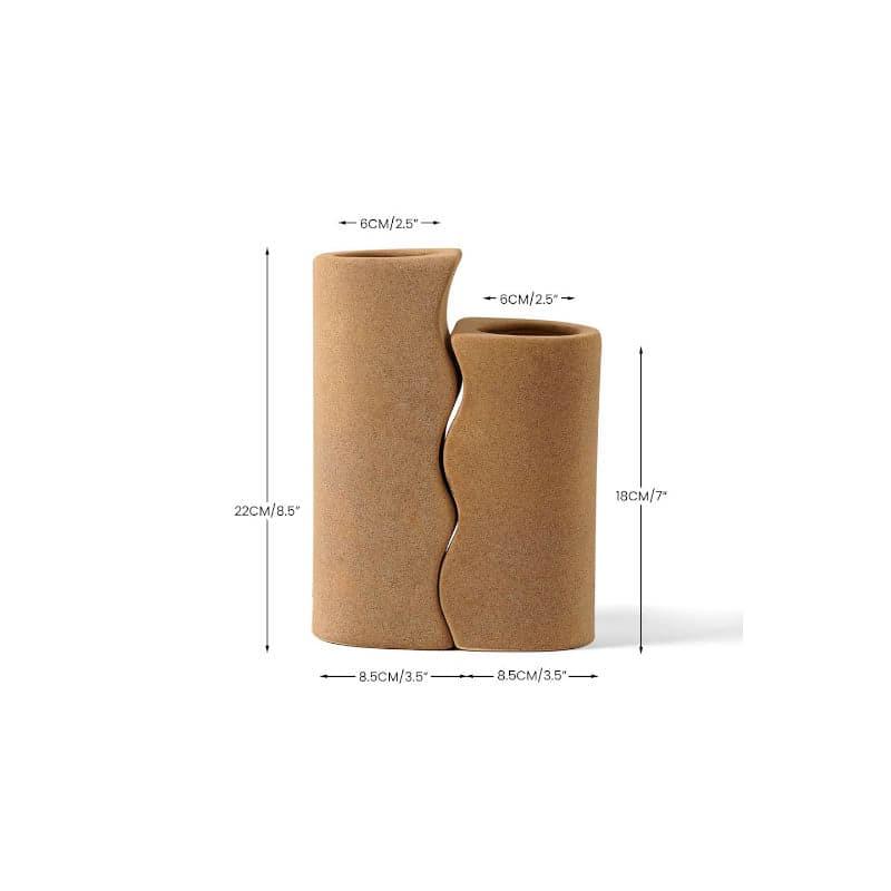 Lovebud Couple Vase (Biege) - Set Of Two media 4