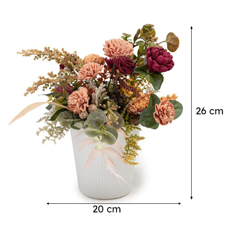 Ayana Solawood Floral Bunch With Pot media 7