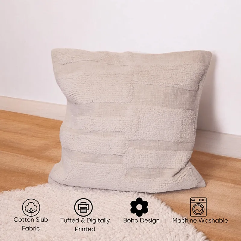 Cozy Courier Tufted Cushion Cover - Ivory media 4