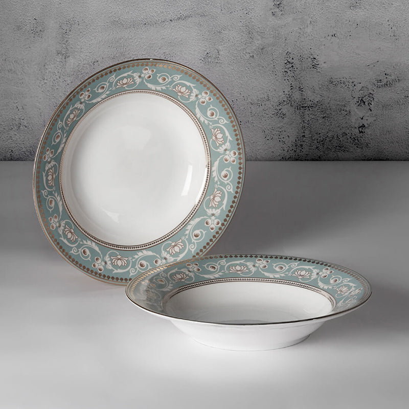 India Circus Imperator Bone China Pasta Plate - Set Of Two media 3