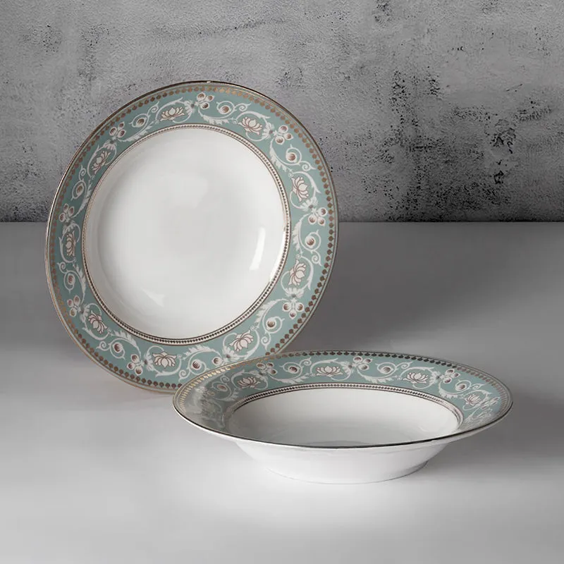 India Circus Imperator Bone China Pasta Plate - Set Of Two media 3