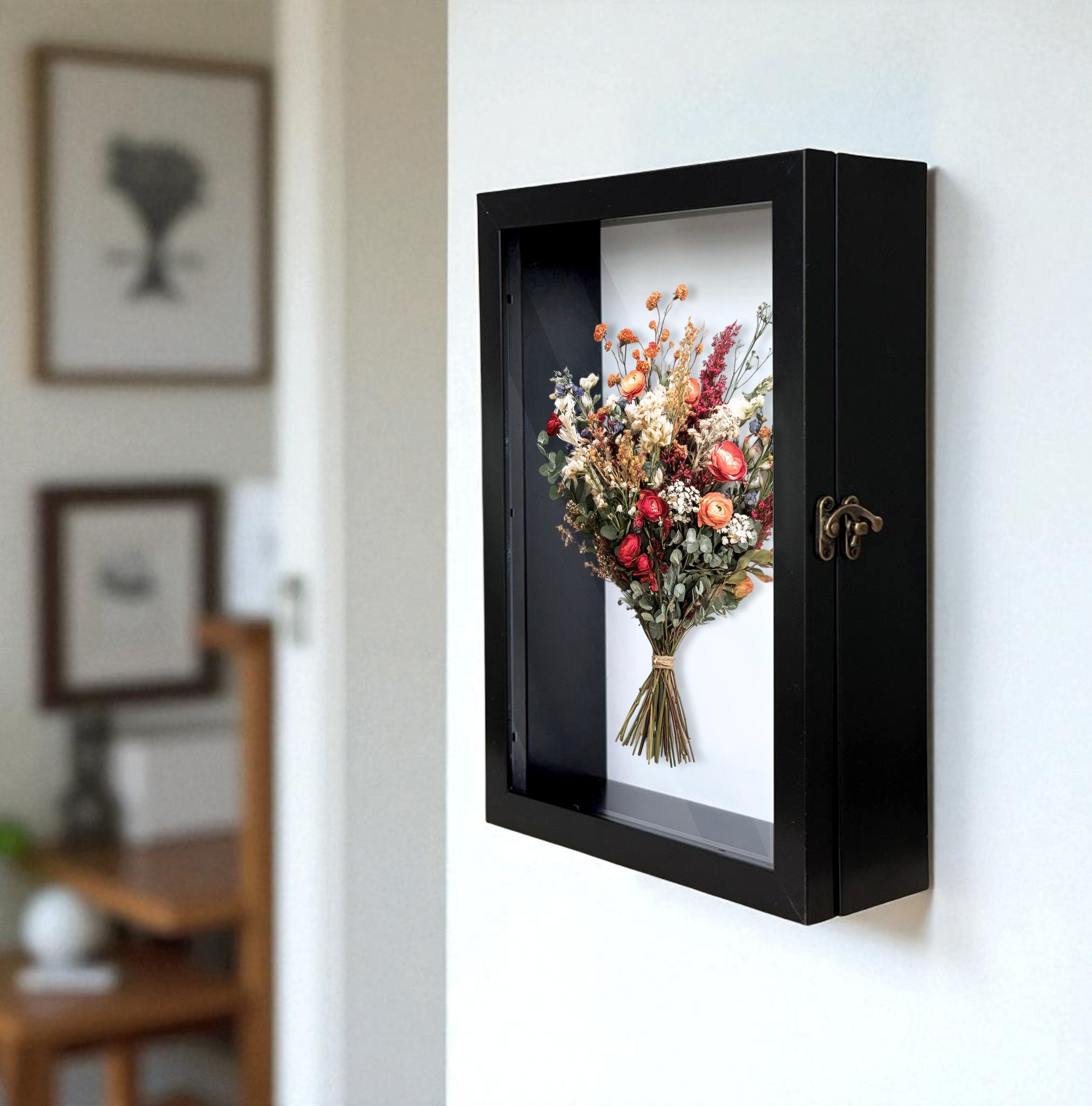 LuxeOutline MDF Shadow Box Photo Frame - Black media 10