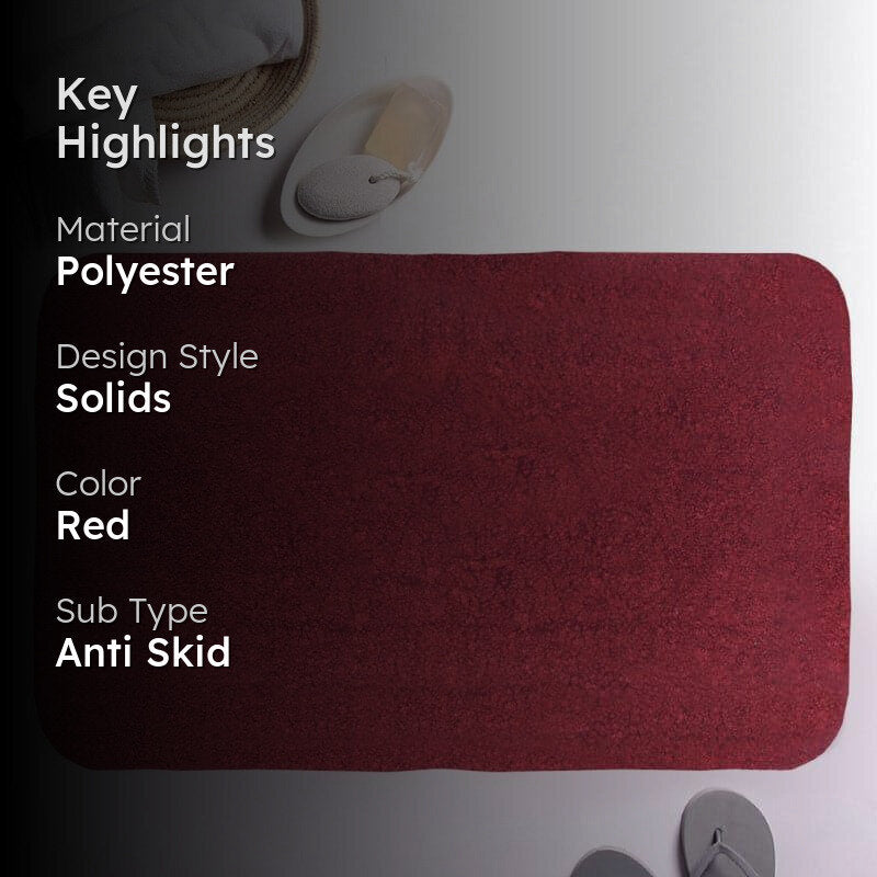 Rista Anti Slip Bathmat - Red media 2