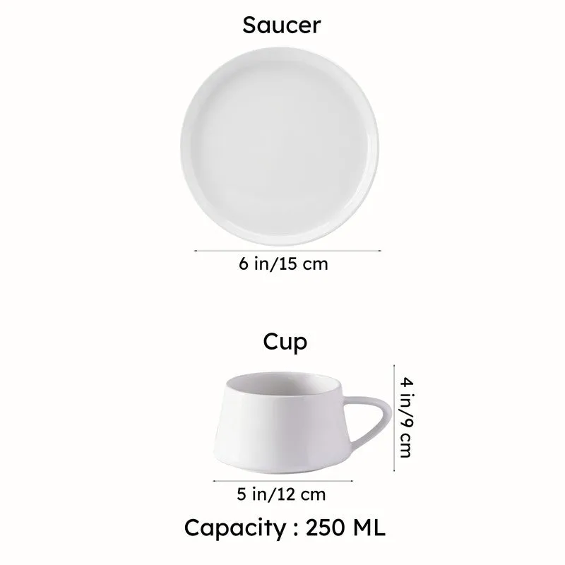 Alessi Abstract Black Cup & Saucer (250 ML) - Three Piece Set media 6