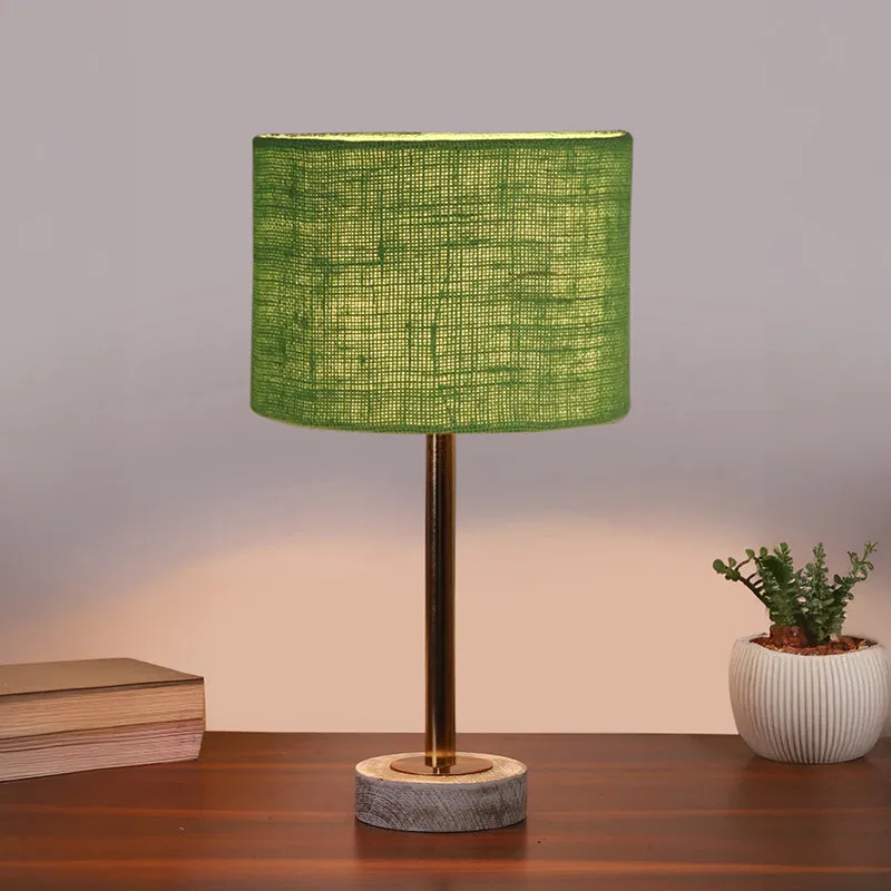 Sienna I Rodin Wooden Table Lamp - Green,Gold,White media 2