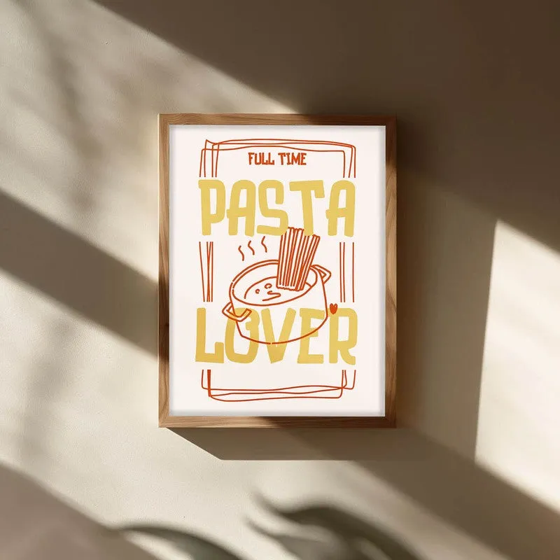 PastaLover Archival Canvas Wall Art - Brown media 3