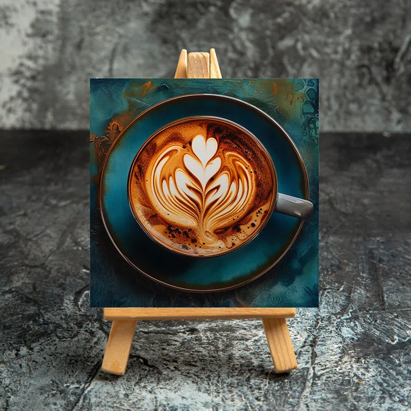 Latte Art Canvas Showpiece media 4
