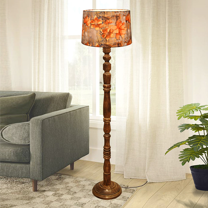 Fleurina Curve Wooden Floor Lamp media 3