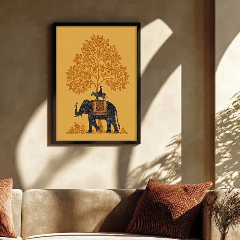 Vanraj Canvas Wall Painting With Black Frame media 4