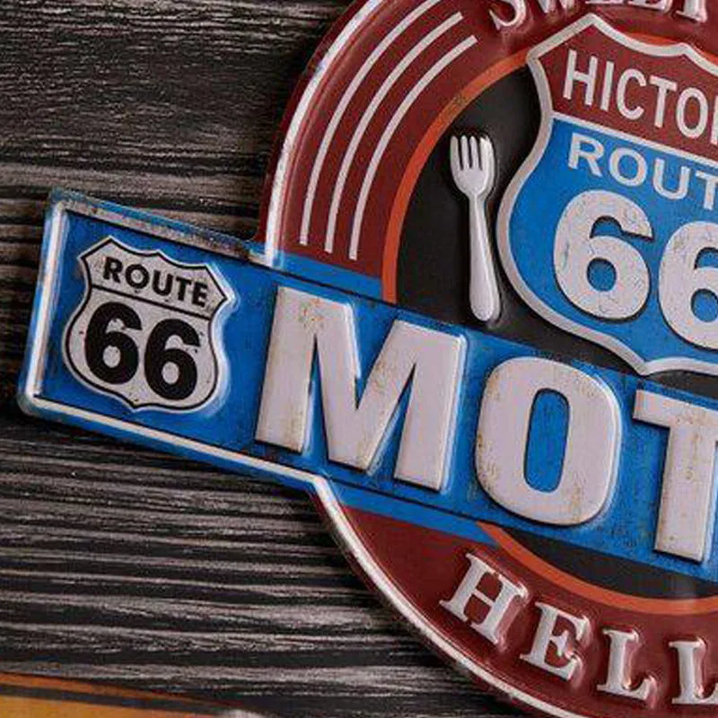 Motel Route 66 Metal Wall Accent media 4