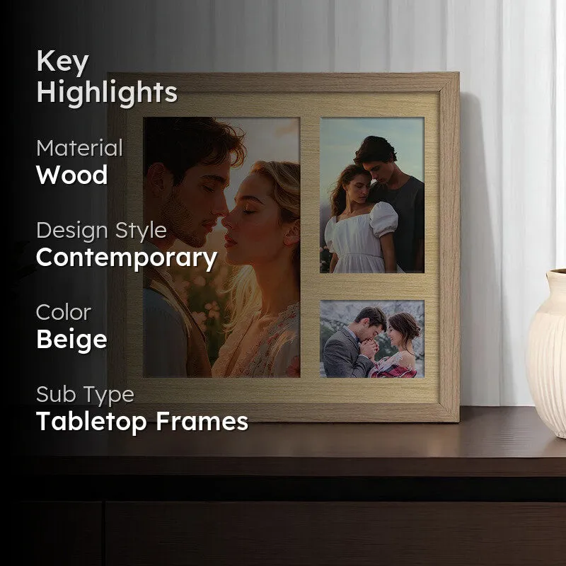 Memento Collage Photo Frame - Beige media 2