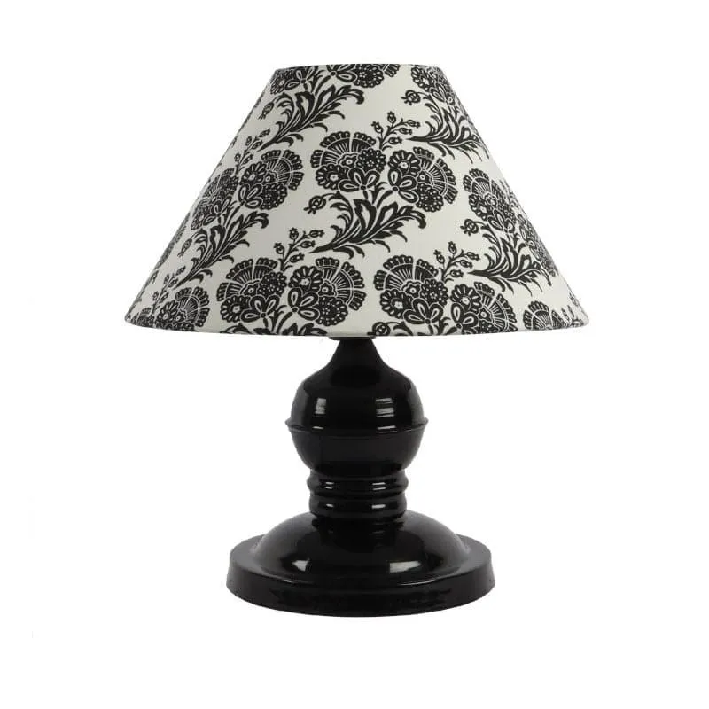 Filigree Avalon Fabric Table Lamp - Black,White media 4