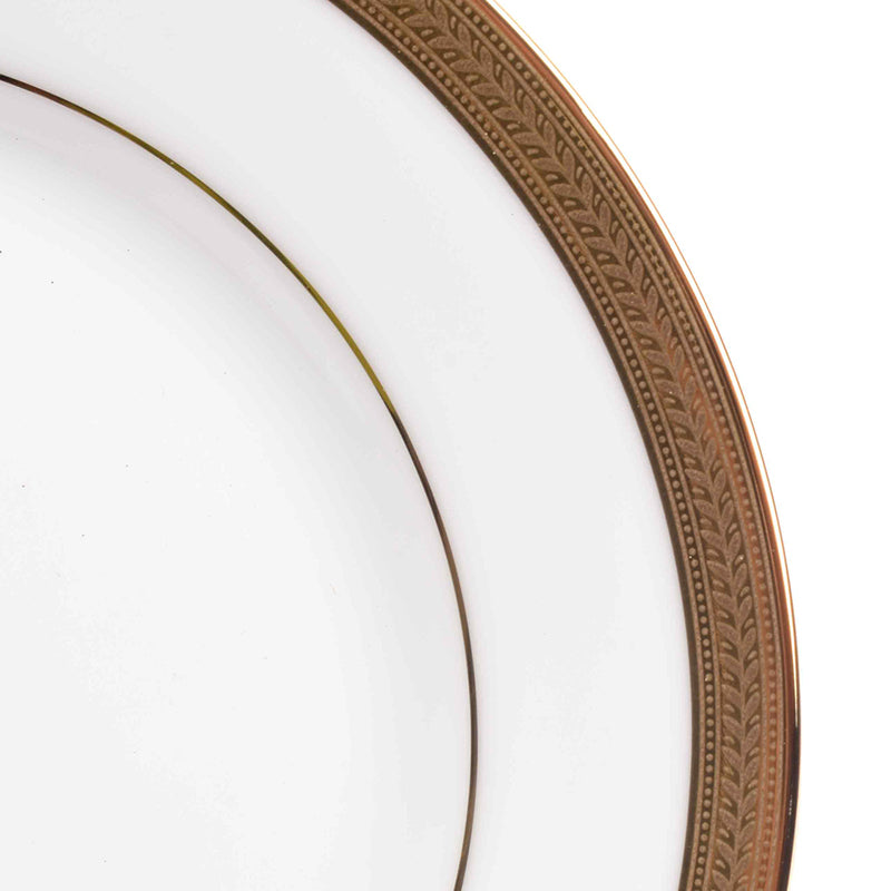 Vienna 24k Gold Brushed Porcelain Dinner Set (Gold) - 41 Piece Set media 11