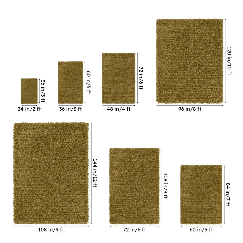 Table Tufted Woven Whisper Rug - Olive Green - 12