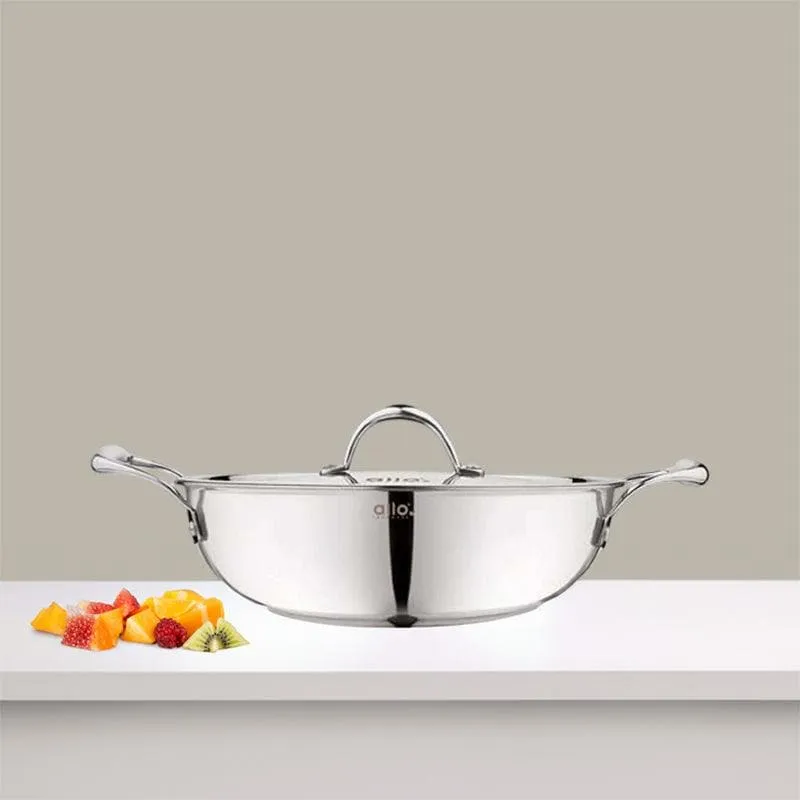 Suko Induction Safe Kadhai With Lid - 1200 mL / 7 Inches media 1