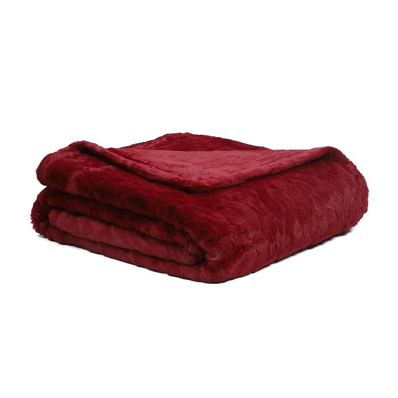 Monte Carlo Azure Bliss Blanket (Red) - 1000 GSM media 6
