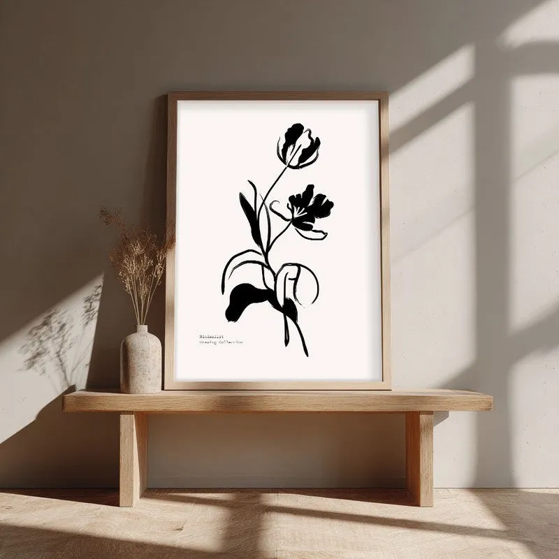 Wildbloom Canvas Wall Painting With Brown Frame media 4