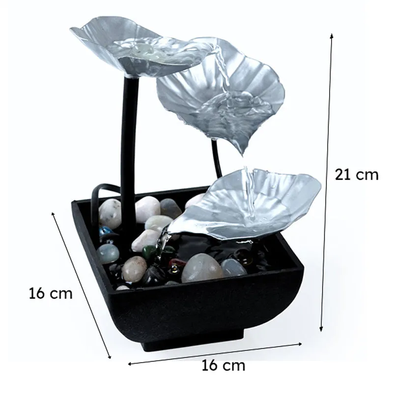 Lily Flow Table Top Fountain - Silver media 10