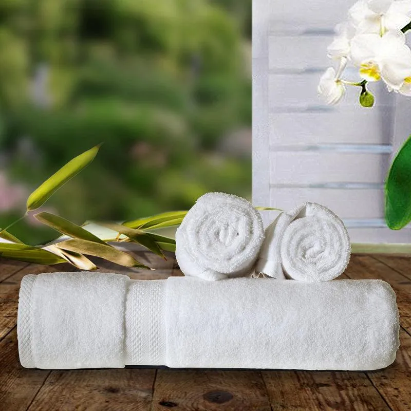 Miorah Towel Combo (White) - Three Piece Set media 1