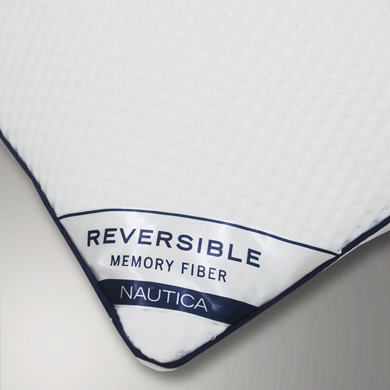 Nautica Plush Pulse Reversible Solid Pillow Filler media 5