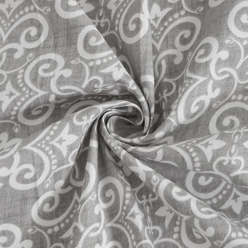 Swayam Daksha Ethnic Cotton Comforter (Grey) - 150 GSM media 6