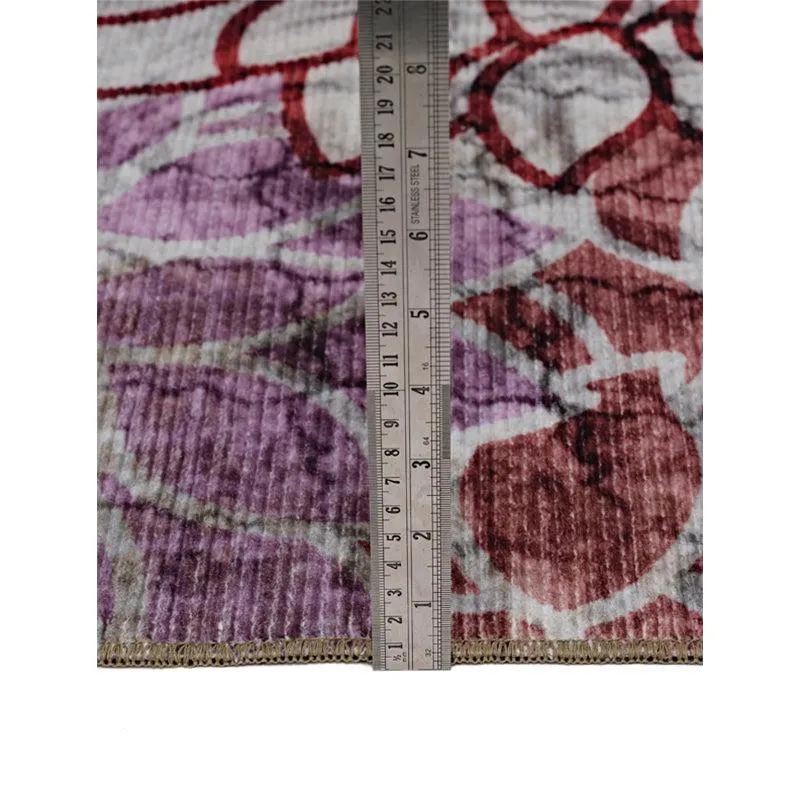Enaya Floral Carpet - Maroon media 8