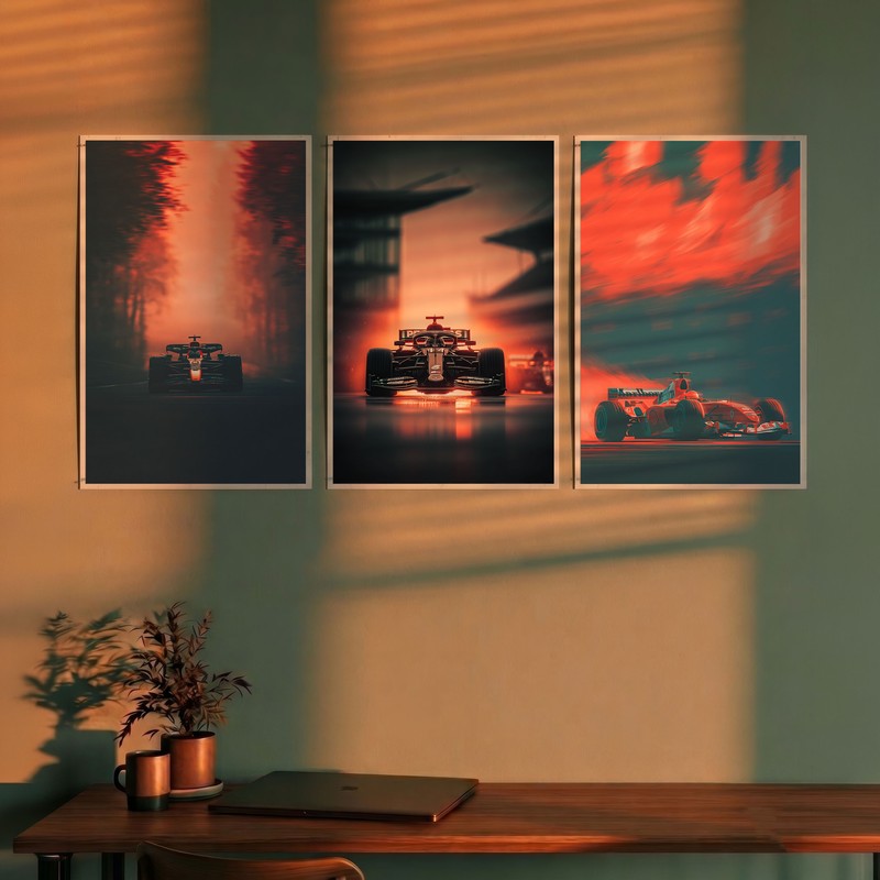 Apex Pursuit Cars Polymer Wall Poster