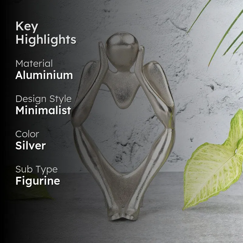 Echo Of Silence Aluminium Showpiece - Silver media 2