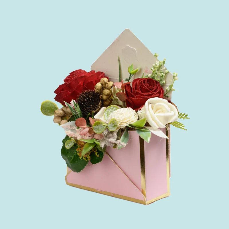 Velvet Memories Artificial Solawood Flower Bunch With Pot media 3