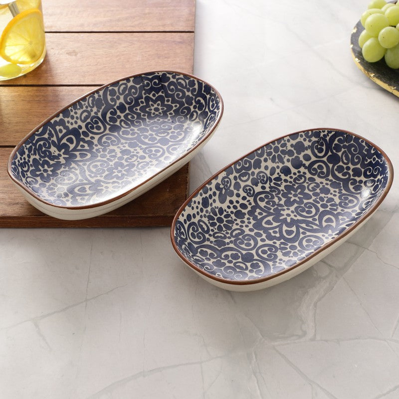 Speckled Stoneware Platter - Set Of Two media 5