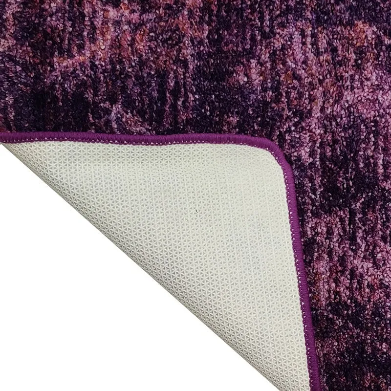 Elyros Abstract Micro Fiber Area Rug - Purple media 5