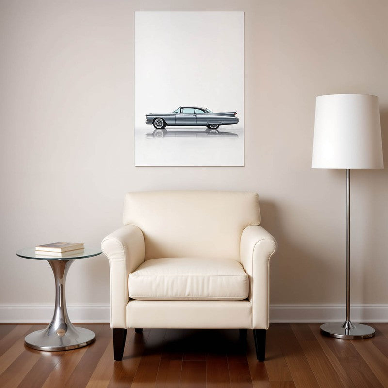 Classic Chrome Elegance Wall Poster